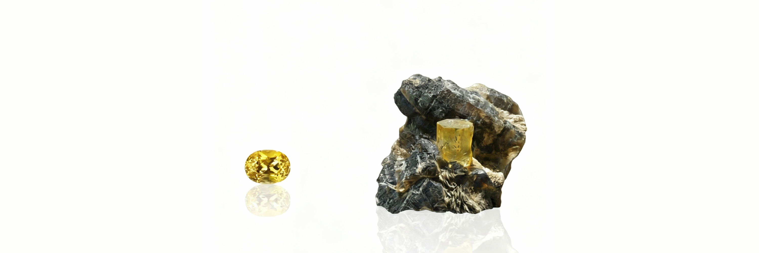 héliodore avec pierre naturelle